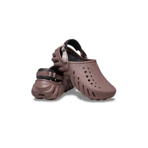 Crocs Brown Echo Clogs Unisex Comfort Slip On Shoes Adjustable Heel Strap Mens 8